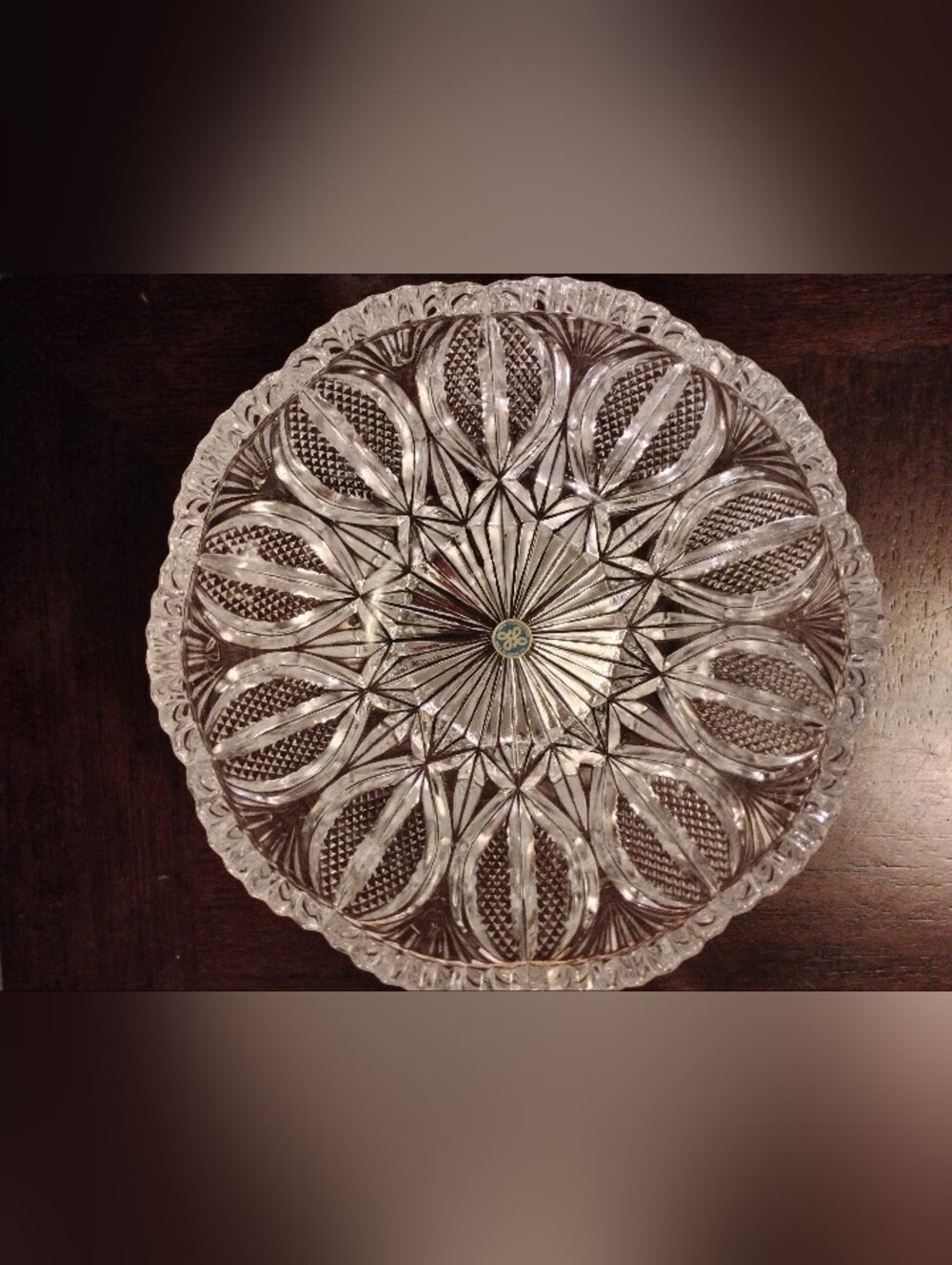 Vintage Hoya Crystal Serving Bowl